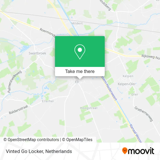 Vinted Go Locker map
