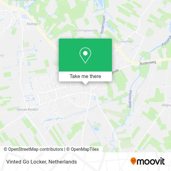 Vinted Go Locker map