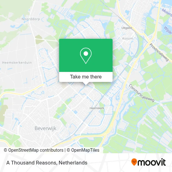 A Thousand Reasons map