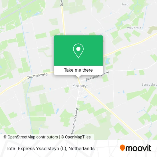 Total Express Ysselsteyn (L) map
