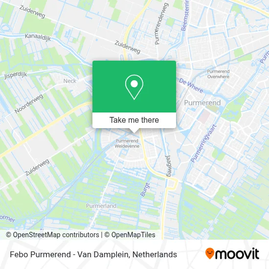 Febo Purmerend - Van Damplein map