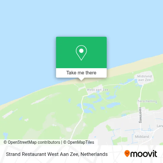 Strand Restaurant West Aan Zee map