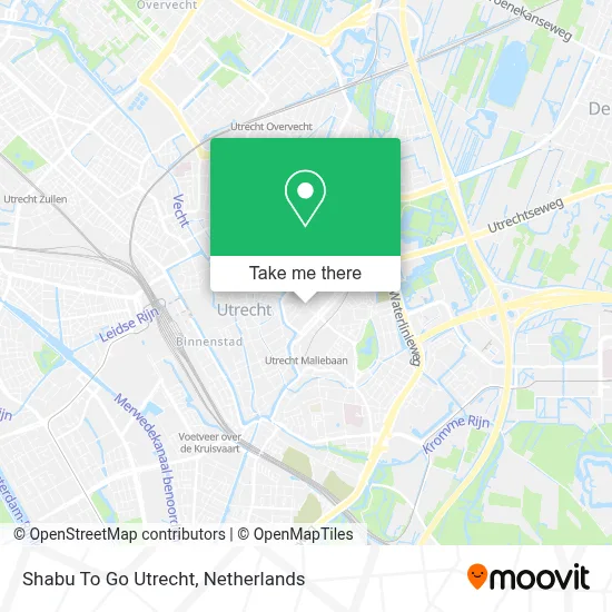 Shabu To Go Utrecht map