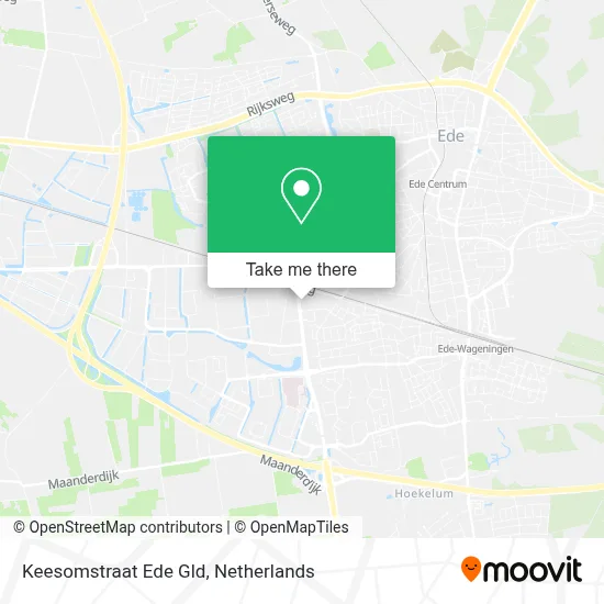 Keesomstraat Ede Gld map