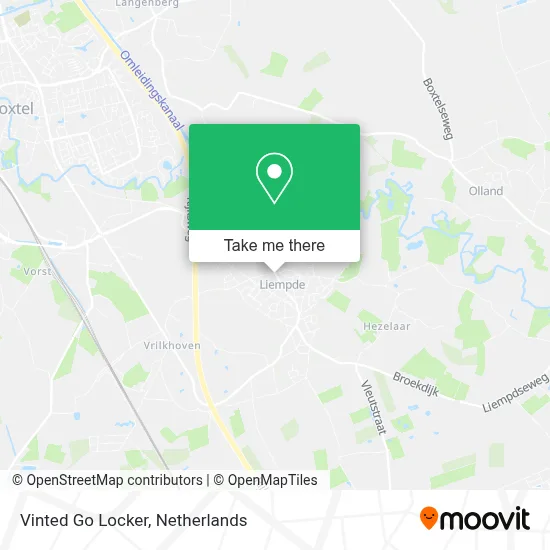 Vinted Go Locker map
