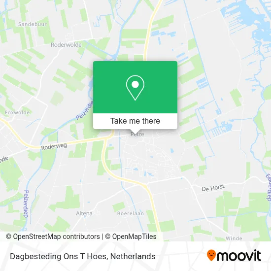 Dagbesteding Ons T Hoes Karte