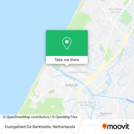 Duingebied De Berkheide map