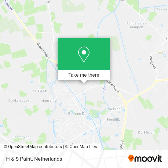 H & S Paint map