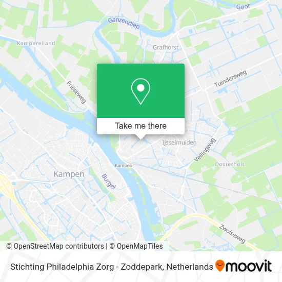 Stichting Philadelphia Zorg - Zoddepark map