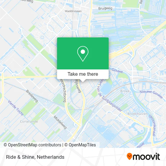 Ride & Shine map