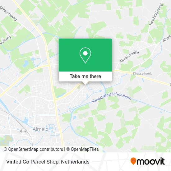 Vinted Go Parcel Shop Karte