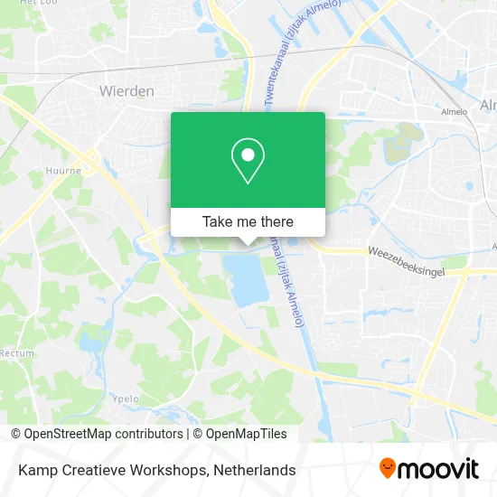 Kamp Creatieve Workshops map