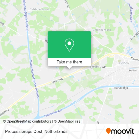 Processierups Oost map