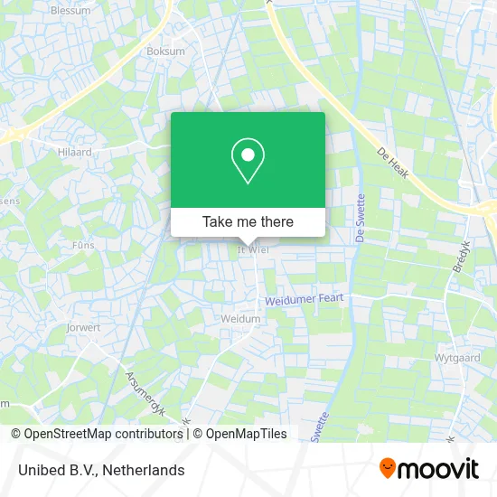 Unibed B.V. map