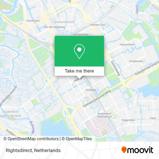 Rightsdirect map