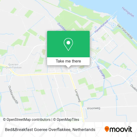 Bed&Breakfast Goeree Overflakkee map