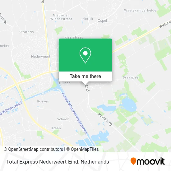 Total Express Nederweert-Eind map
