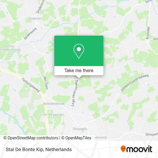 Stal De Bonte Kip map