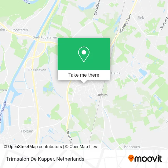 Trimsalon De Kapper map