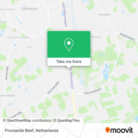 Proviande Beef map