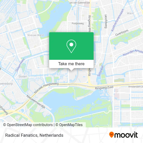 Radical Fanatics map