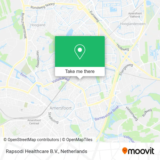 Rapsodi Healthcare B.V. map