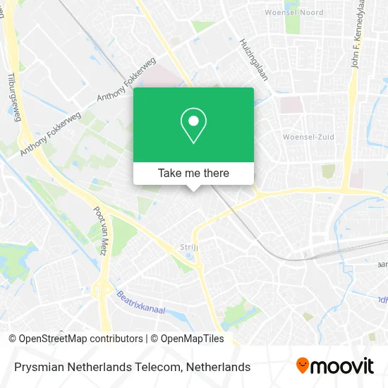 Prysmian Netherlands Telecom map