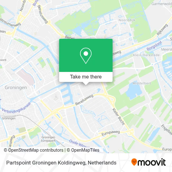 Partspoint Groningen Koldingweg map