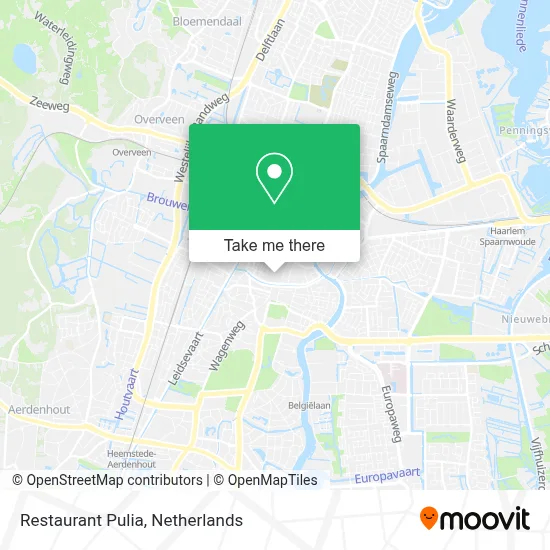 Restaurant Pulia map