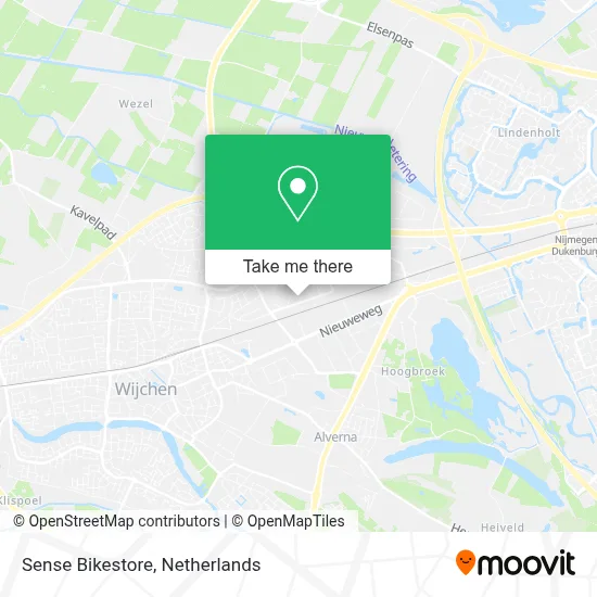 Sense Bikestore map