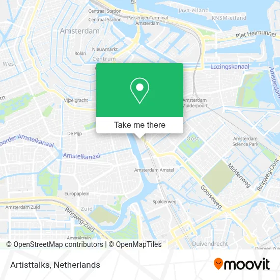 Artisttalks map