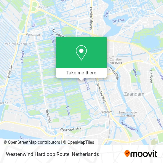 Westenwind Hardloop Route map