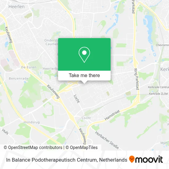 In Balance Podotherapeutisch Centrum map