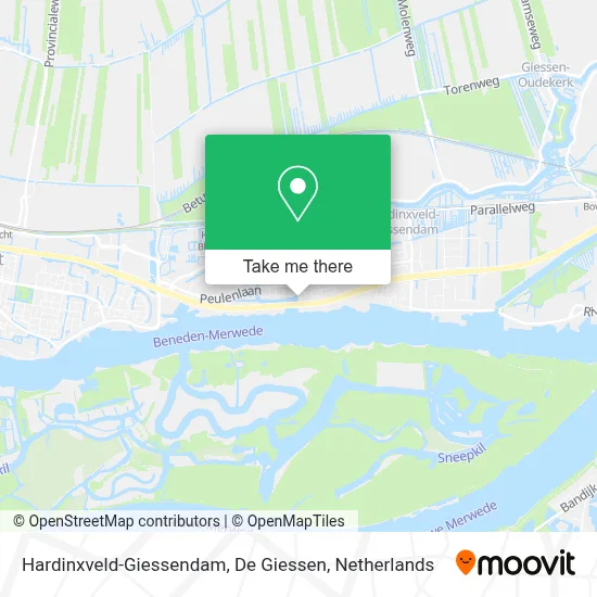 Hardinxveld-Giessendam, De Giessen map