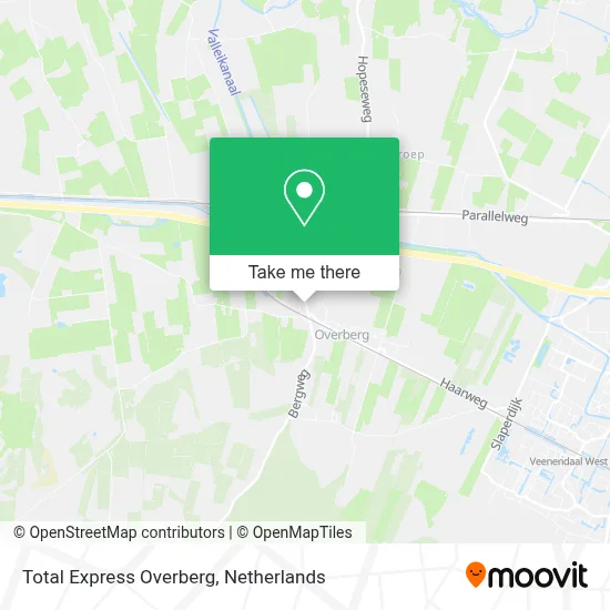 Total Express Overberg map