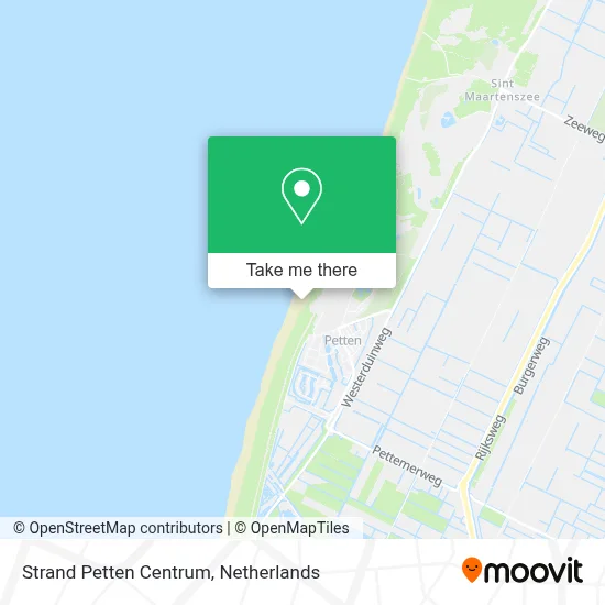 Strand Petten Centrum map