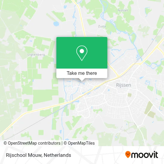 Rijschool Mouw map