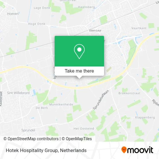 Hotek Hospitality Group map