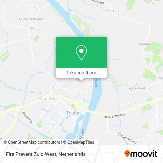 Fire Prevent Zuid-West map