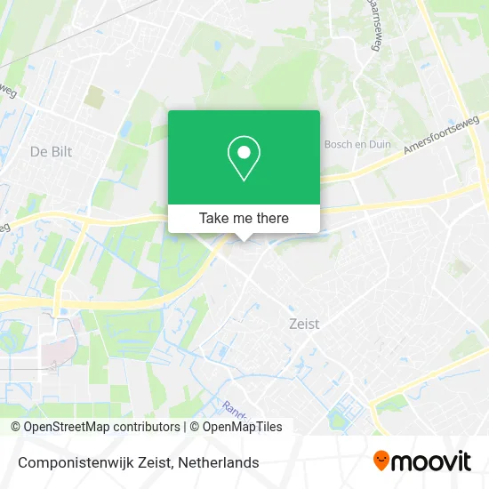 Componistenwijk Zeist map