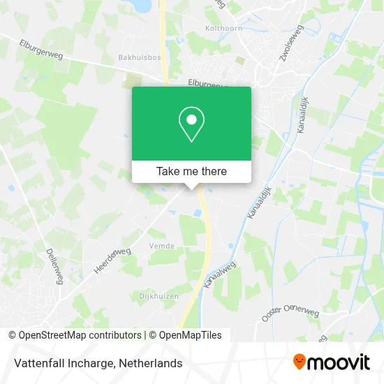 Vattenfall Incharge map