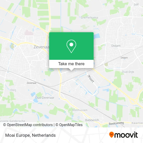 Moai Europe map