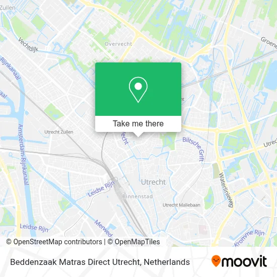 Beddenzaak Matras Direct Utrecht map