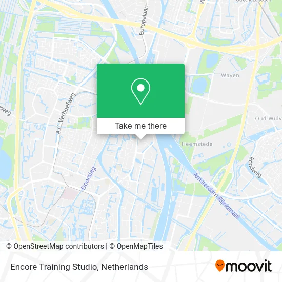 Encore Training Studio map