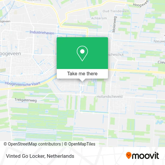 Vinted Go Locker map