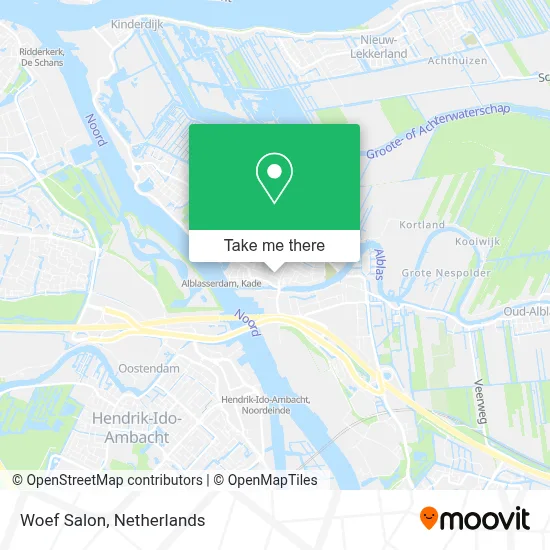 Woef Salon map