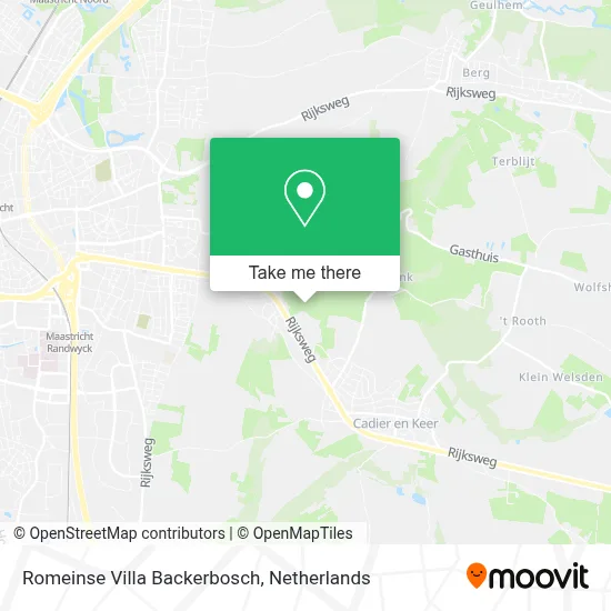 Romeinse Villa Backerbosch map