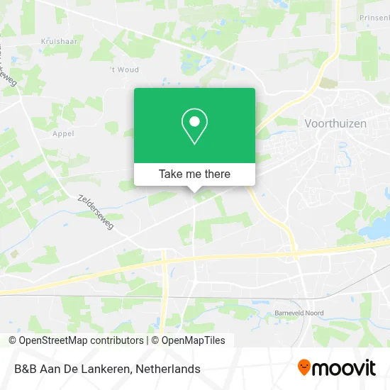 B&B Aan De Lankeren Karte