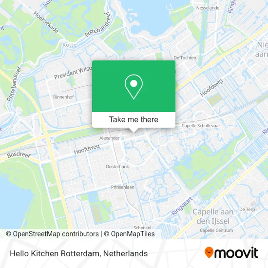 Hello Kitchen Rotterdam map