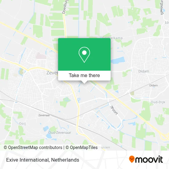 Exive International map
